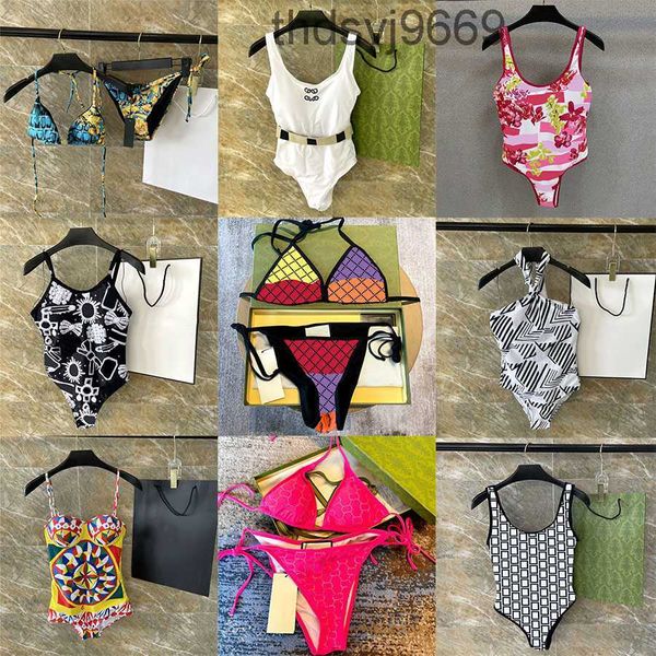 Diseñador de bikini para mujer Traje de baño Carta clásica Impreso Trajes de baño Chica Dama Sexy Moda O8QH