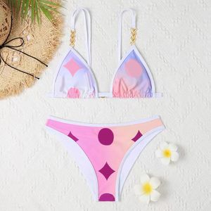 Femmes Bikinis Designer pour les femmes Bikini Sexy Beach Bikinis Summer Split Femme Maillot de bain Lettre de mode Imprimé Strappy Style Siamois Maillots de bain One Piece QAQ