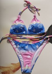 Damen-Bikini-Set, sexy, durchsichtiger Riemen, Badeanzug, Sterne-Form, Bademode, Damen-Badeanzug, modische Strandkleidung, Sommer-Damen-Designer-Biquini G13