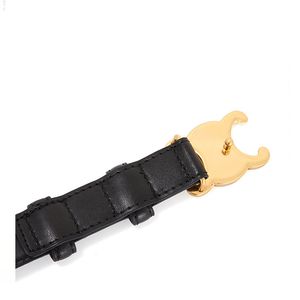 Ceinture de designer noire pour femmes pour femmes ceintures de luxe en cuir classique 2.5cm taille simple ceinture pour hommes occasionnels rétro plaqué or lettre boucle populaire