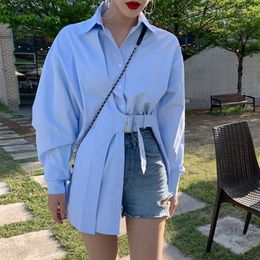 Blouses pour femmes Chemises vendant des hauts pour femmes mode coréenne chemisier à manches longues dames décontractées travail chemise boutonnée femme Ay01081 220902