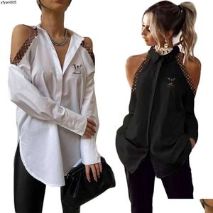 Womens Blouses Shirts Spring Designer tops tops met lange mouwen casual shirt kleding kledingb3w3.