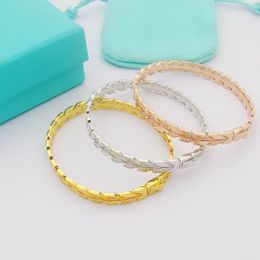 Bracelet pour femme bracelet couple en or double rangée de diamants bijoux de luxe processus d'incrustation caché concepteur de bracelets résistants à la décoloration élevée pour les femmes
