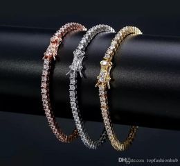 Bracelet pour femmes couple or bracelet double rangée diamant de luxe bijoux largeur 5 mm d'incrustation cachée Bracelets résistants à la fonte haute 4082309