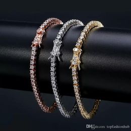 Bracelet en or bracelet bracelet double ligne double rangée diamant bijoux de luxe largeur 5 mm d'incrustation cachée Bracelets résistants à la fonte haute 327E