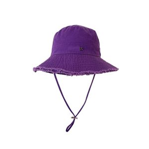 Chapeau de seau pour femmes chapeau de créateur de couleur unie pour femme plage le bob voyageant gorras lettres à large bord décor chapeaux pour hommes à la mode causal hj027