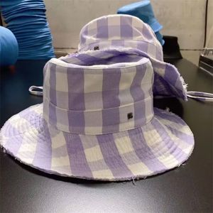 Damespet heren designer emmerhoeden met letters gerafelde rand zacht delicaat eenvoudig casquette creatieve zomer populaire retro modieuze luxe hoed voor mannen PJ027 F4