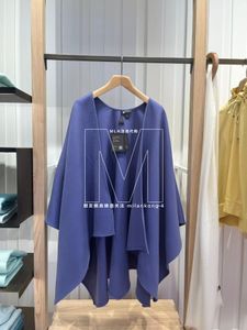 Capes pour femmes Colombo Spring et été Cashmere Silk Coat One Taille Purple
