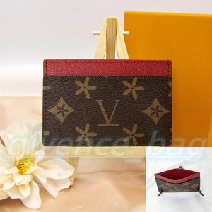 Porte-cartes de cartes pour femmes portefeuille d'identité portefeuille portefeuille clés pochette de luxe en cuir sac à main