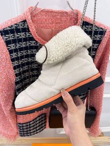 Dames casual schoenen laarzen platform sneakers ezel merk teller populaire herfst en winter klassieke sneeuwschoenen serie ronde teen maat 34-40