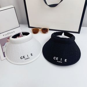 Femme cel Designer C-Letter Hat de paille Visors CAP TOP TOP SORN CHAPELLE SORNE CHAPE DE CHAPE MENS