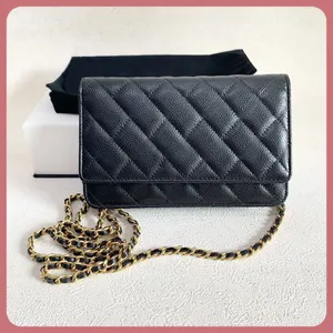 Dhgate Womens Caviar Chain Chain Baguette Sac fourre-tout de concepteur de luxe Homme Homme en peau d'agneau Sac enveloppe cosmétique 7A Pous à bandoulière et sac à main