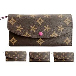 Portefeuilles porte-clés classiques pour femmes Emilie M60697 porte-monnaie long porte-monnaie Pochette pour porte-cartes Designer pour hommes Porte-clés de luxe Porte-cartes passeport Mini sac à main en cuir