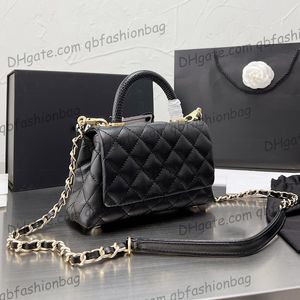 Dames klassieke top serpentine co -handgreep draagtassen kaviaar lederen kalfsleer met zak portemonnee ghw crossbody schouder multi pochette designer handtassen 20 cm