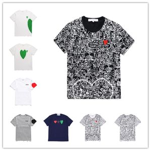 vêtements pour femmes CDG coton respirant hommes t-shirts Commes Des broderie coeur pull t-shirts débardeur jouer à séchage rapide Couple amoureux vacances vêtements décontractés