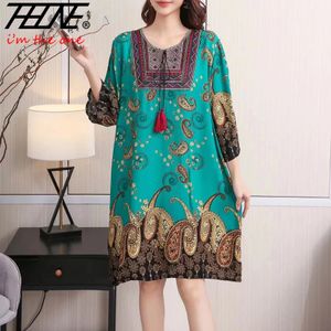 Vêtements pour femmes Femmes Indien Robe Ready Stock Summer vintage causal de style coréen Plage broderie Tassel à imprimé floral Vestidos 240412