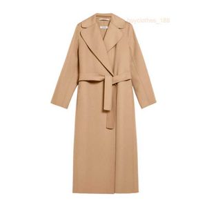 Coat à femme en cachemire manteau de luxe MAX MARAS MARAS FEMELS CHAMEL Classique Laine de soie en laine pure confortable