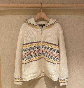 Manteau femme hiver loro couleur tricoté fermeture éclair à capuche laine Cardigan piana