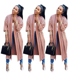 Mounds pour femmes longues trench codes argyle vestes de style cardigan capes capes long rib manchette rose provocation vêtements décontractés s2x5459092