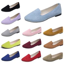 Femmes confortables chaussures décontractées formateur orange noir rouge jaune violet vert pêche violet rose baskets d'extérieur tendances dames plat slip travail chaussure de maternité A020