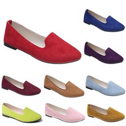 Femmes confortables chaussures décontractées formateur orange noir rouge jaune violet vert pêche violet rose baskets d'extérieur tendances dames plat slip travail chaussure de maternité A073