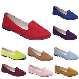 Femmes confortables chaussures décontractées formateur orange noir rouge jaune violet vert pêche violet rose baskets d'extérieur tendances dames plat slip travail chaussure de maternité A053