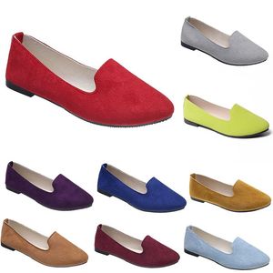 Femmes confortables chaussures décontractées formateur orange noir rouge jaune violet vert pêche violet rose baskets d'extérieur tendances dames plat slip travail chaussure de maternité B005