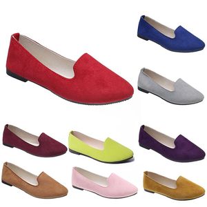 Femmes confortables chaussures décontractées formateur orange noir rouge jaune violet vert pêche violet rose baskets d'extérieur tendances dames plat slip travail chaussure de maternité B006