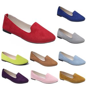 Femmes confortables chaussures décontractées formateur orange noir rouge jaune violet vert pêche violet rose baskets d'extérieur tendances dames plat slip travail chaussure de maternité A076