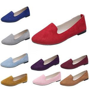 Femmes confortables chaussures décontractées formateur orange noir rouge jaune violet vert pêche violet rose baskets d'extérieur tendances dames plat slip travail chaussure de maternité B063