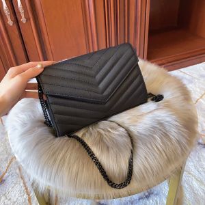 Femmes Designer Sac De Mode Sacs À Bandoulière Chaîne Crossbody Luxurys Sacs À Main Bourse En Cuir Rabat Décoré Carte Portefeuilles