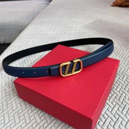Cinturones de diseñador para mujer Cinturón de cuero genuino de moda Luxurys Mujer Cintura Hombre Fina Hebilla roja dorada 2.5 cm E0jm