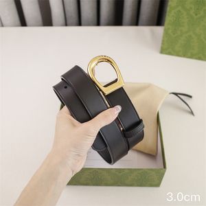 Dames Designer Belts Fashion Echte lederen riem voor vrouw Luxurys tailleband Cintura Cintura Ceinture Mens Belt Golden Buckle Breedte 3,0 cm