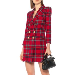 Femmes Designer Blazer Robe Femme Marque Tempérament Minceur Taille Robe De Mode Design Sens Net Rouge Robe De Rue Frit