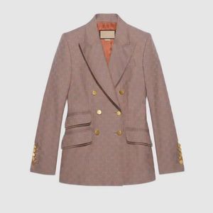 Womens Designer Blazer Jackets Coats kleding Dubbele letters Spring Nieuw vrijgegeven top