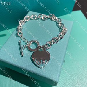 Bracelet de créateur de femmes bracelets pendentif classiques pour femmes luxe 925 bracelet en chaîne argentée luxuy dames bijoux cadeau avec boîte