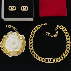 Collier en laiton et bracelet de créateurs pour femmes bijoux de mode pendentif de luxe