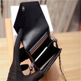 dames designer kaarthouders topkwaliteit leer damesportemonnees zwart organiseer sling bags gestreepte mobiele telefoontassen hasp 17 5cm263d