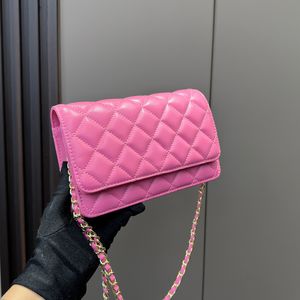 Designer pour femmes classiques de portefeuille de portefeuille de portefeuille de portefeuille avec mars métal matelasse matelasse bourse à bandoulière multi-pochette sac à main multi-pochette 19x12cm 8 couleurs