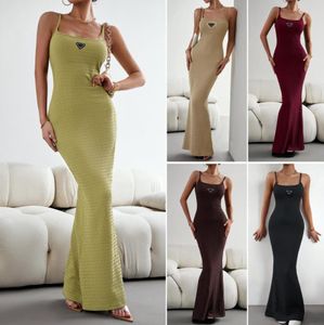 Femmes vêtements de marque débardeur femmes robes d'été robes pour femme sexy sans manches luxe femme lâche fête robes de plage robes de créateurs