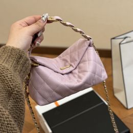 Designer pour femmes diamant réseau hobo matelassé sacs en métal doré matériel marémasse matelasse sac à main
