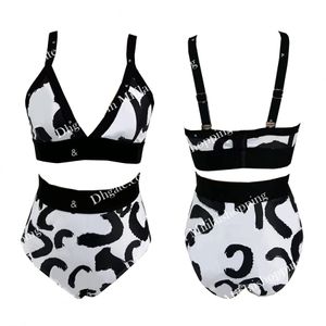 Designer pour femmes Double pull imprimé de maillot de bain Bikini sous-vêtements de maillot de bain Sexy Summer S-XL GD05