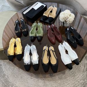 dames designer kledingschoenen Echt leer Dermal buitenzool EU 35-42 h1gh kwaliteit Loafers designer hakken schoenen zwarte hakken slides designer pumps met dikke hak zomer