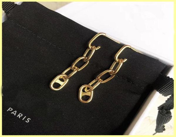 Boucles d'oreilles de créateurs pour femmes Bijoux Dangle Luxurys Link Type Stud Boucles d'oreilles Designers Hoop Boucle d'oreille Colliers 925 Argent Entier 21095103621