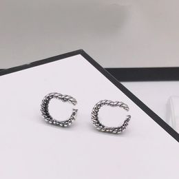 Boucles d'oreilles de luxe Studs Designer pour femmes Silver Hoop Boucle d'oreille Hommes Boucles d'oreilles Créateurs de mode Bijoux G Gold Hoops Ladies Orecchini boucles d'oreilles