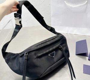 Womens Designer Fashion Nylon Heuptas Heren zwart Casual Belt Bags Rits Borst Heuptasje Mens Black Heuptasje Leather Crossbody Sport Packs