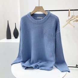 Suéteres de moda de diseñador para mujer Suéter de punto con cuello redondo de alta calidad para hombres y mujeres Parejas S-M Tamaño 006