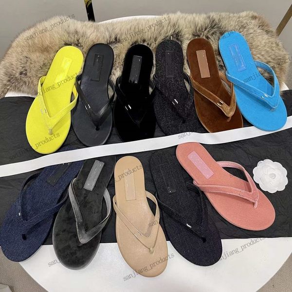 Sandales plates de créateurs pour femmes purs noirs en cuir en cuir en cuir en cuir en cuir mince sandales tailles 35 à 41