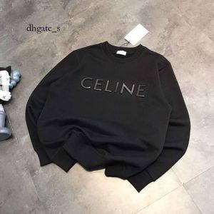 womens designer hoodie Pull Femme Automne Nouvelle Lettre Concave Acier Imprimé Pur Coton Cerclé Col Rond Lâche Version Coréenne Couple Polyvalent Haut À Manches Longues