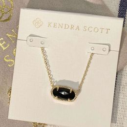 Damesontwerper Kendrascott Jewelry KS ketting Oval Vrouwelijke kraagketen Vrouwelijke ketting Fashion Classic Ladies ketting vakantiegeschenken